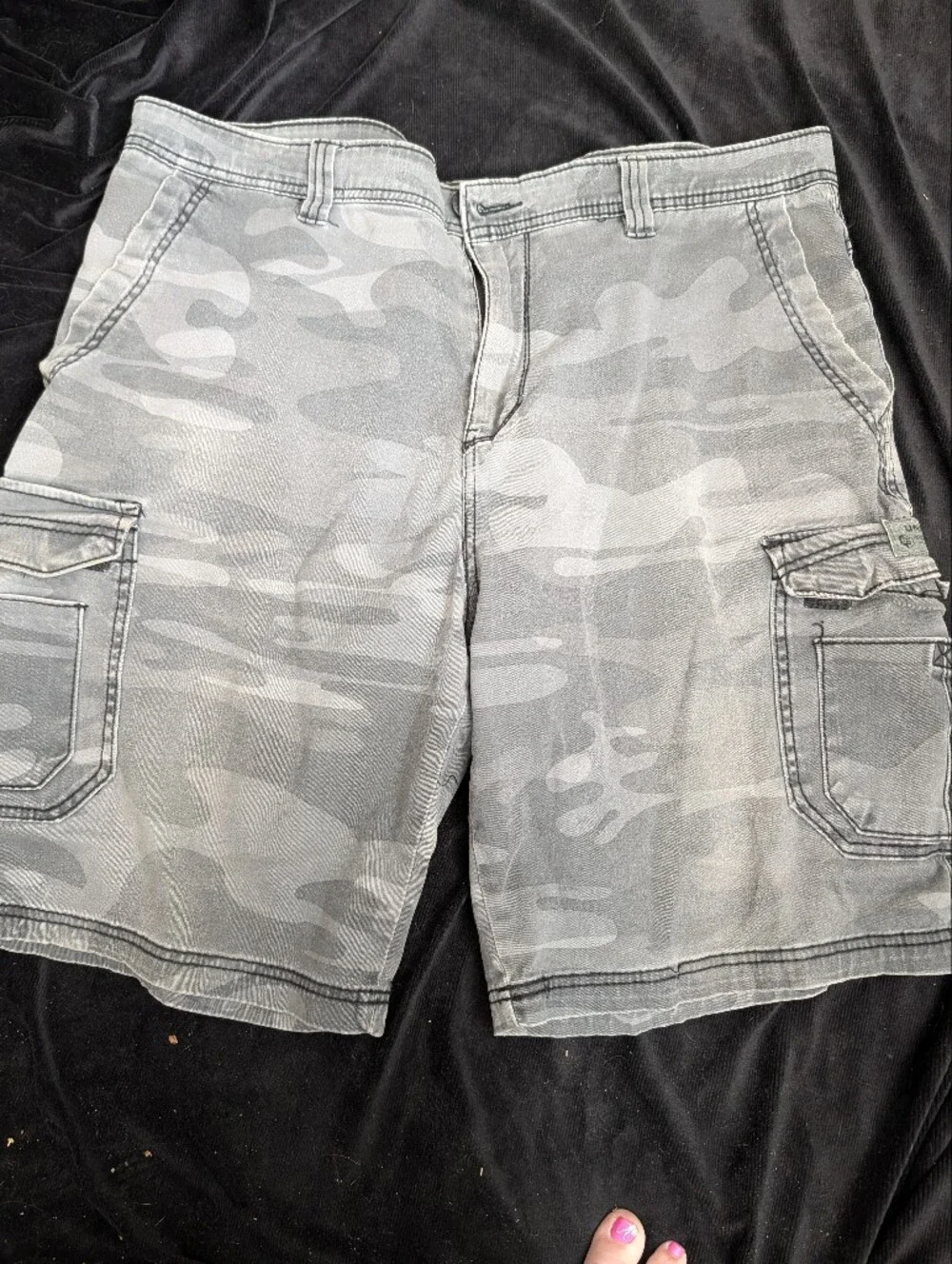 UNIONBAY Gray Camo Cargo Shorts